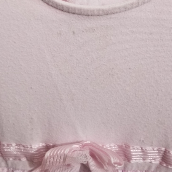 GUC pink sequined dress w rosettes - Picture 8 of 8